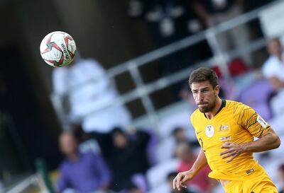 Milos Degenek's rise has earned him a place in the Australia team, and he has now played his first minutes of major tournament football for his country. Ali Haider / EPA