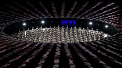 One of the performance during the opening ceremony. Sean M Haffey / AFP