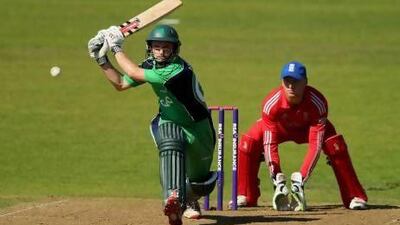 The heroics of England's middle order meant William Porterfield's century went in vain for Ireland. Getty Images