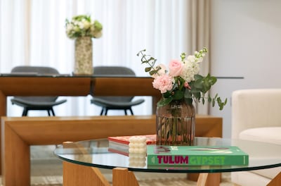 Ms Sukhanova has chosen natural materials and neutral colours. Chris Whiteoak / The National