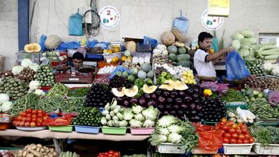 Between 80 and 90 per cent of food supply in the region is shipped in from abroad. Sarah Dea / The National