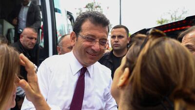 Istanbul Mayor Ekrem Imamoglu campaigns for the opposition Republican People's Party candidate ahead of the May 28 presidential run-off. Reuters