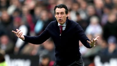 Aston Villa were sitting 14th in the Premier League when Unai Emery took over as manager in October, they are now up to sixth. PA