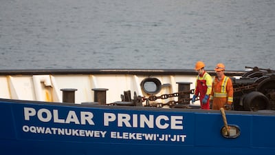 The Titan was launched from the Polar Prince support vessel. AP