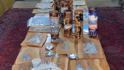 Goods displayed for sale inside the Key of Return shop. Photo: Art48House / Instagram