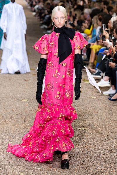 Bright pink from Erdem ss20