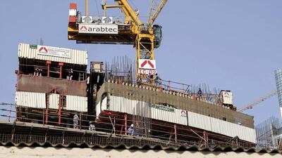 Arabtec's $50 billion backlog, compared to six-month revenues of $1.24bn, increases the risk that it may run out of cash during completion of major projects. Antonie Robertson / The National