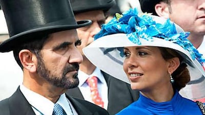 Sheikh Mohammed bin Rashid and Princess Haya bint Al Hussein were at the races.