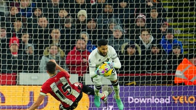 SHEFFIELD UNITED RATINGS: Pulled off a wonderful instinctive save to deny Salah from close range. Enjoyed a solid game throughout. AP