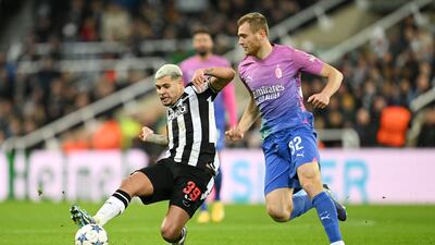 An enormous presence for Newcastle in the middle of the pitch, never stopped running and trying to make things happen. Unlucky to see Maignan push his well struck shot onto the crossbar in the 68th minute. Getty Images
