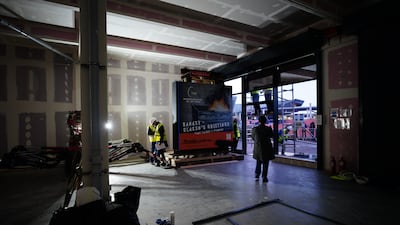 The artwork will be moved to a temporary storage unit at an undisclosed location.