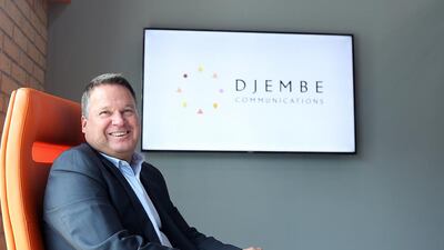 Mitchell Prather is head of Djembe Communications, which is building a global African communications network. Satish Kumar / The National