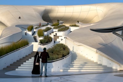 Saadiyat Cultural District has now fully taken shape, with a walkway that connects each museum. Victor Besa / The National