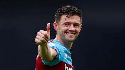 West Ham United's Aaron Cresswell celebrates after the match. Action Images via Reuters