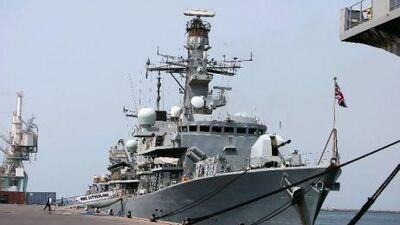 Five warships, including the British Royal Navy's flagship, HMS Albion, have arrived in the Emirates for military exercises with the UAE Navy.