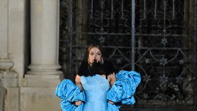 The collection was unveiled in front of the Cathedral of Syracuse, a Unesco World Heritage site in the historic centre of Sicily’s Ortigia Island.