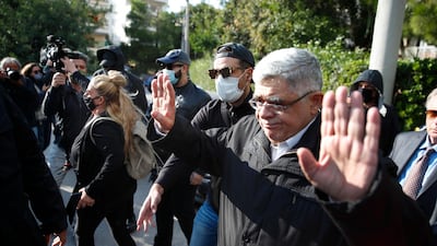 Nikos Michaloliakos was convicted of running a criminal organisation and blamed for numerous violent hate crimes. AP