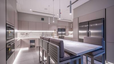 As well as the main kitchen, there is a service kitchen.