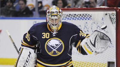 Buffalo Sabres and national team goaltender Ryan Miller will move to St Louis Blues. Gary Wiepert / AP Photo