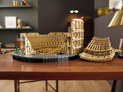 The Colosseum briefly held the title of Lego's largest set when it launched in 2020, containing 9,036 pieces. Photo: The Lego Group