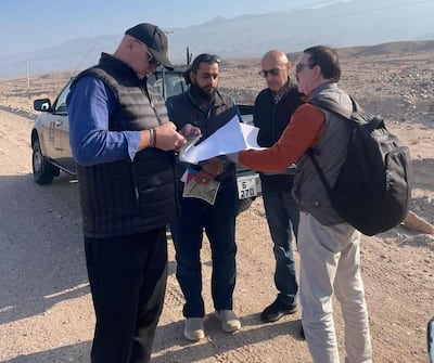 Wael Suleiman and his team at the project site. Photo: Wael Suleiman
