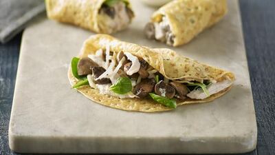 Chicken and Mushroom crepes at Jamaica Blue. Courtesy Jamaica Blue