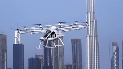 The Volocopter does not require a pilot. Courtesy Dubai Media Office