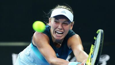 Caroline Wozniacki pulled out of the Dubai Duty Free Tennis Championships on Monday. David Crosling / EPA