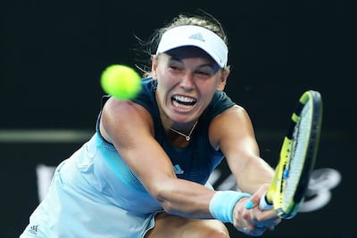 Caroline Wozniacki pulled out of the Dubai Duty Free Tennis Championships on Monday. David Crosling / EPA