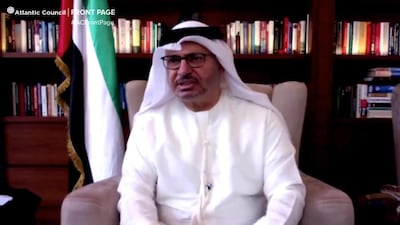 Dr Gargash condemned the presence of the Turkish military in Qatar. Courtesy Atlantic Council