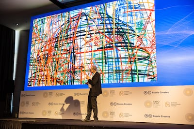 Architect Sergei Tchoban explains how the striking architecture will allow colours to bounce off the Russian pavilion. Russian pavilion Expo 2020