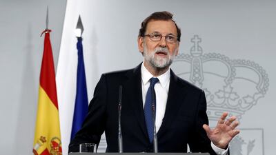 Spain's Prime Minister Mariano Rajoy will trigger Article 155. REUTERS/Juan Medina