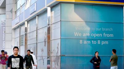 Emirates NBD in Khalidiya, Abu Dhabi. Ravindranath K / The National