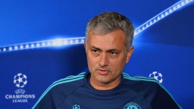 Chelsea manager Jose Mourinho shown on Tuesday at a press conference ahead of their Wednesday Champions League match. Glyn Kirk / AFP / December 8, 2015
