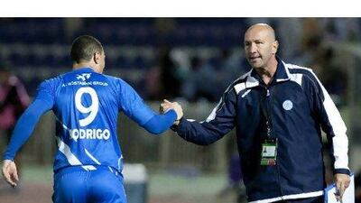 Walter Zenga, right, is guiding Al Nasr's fortunes.