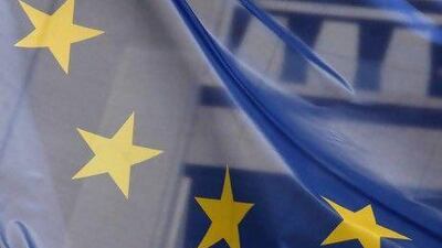 European shares rose yesterday, with bank stocks up by 4 per cent. Jochen Eckel for The National