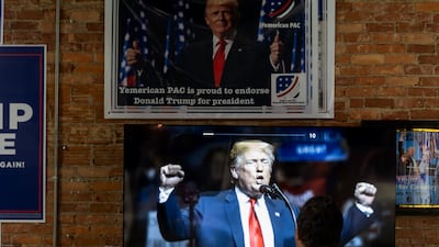 The Trump campaign's overtures to the Arab-American community gained him some support in key swing states. AP