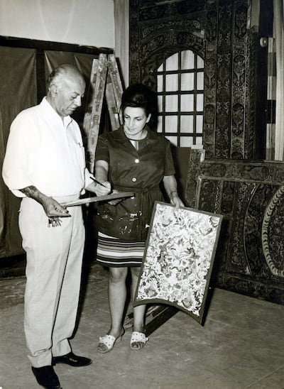 Nahil Bishara was an accomplished interior designer as well as a painter and sculptor, with many of her creations still standing in Palestine today. Photo: The Bishara family