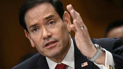 US Secretary of State Marco Rubio testifies during a Senate Foreign Relations Committee hearing. AFP