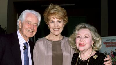 With film director Ken Annakin and actress Lynn Redgrave at an evening honouring Annakin's career. File Photo