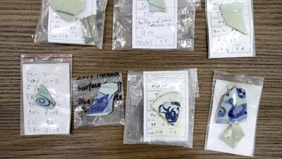 Archaeologists have unearthed 700-year-old Chinese porcelain in Ras Al Khaimah.