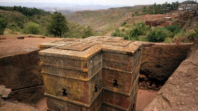 A view of Bet Medhane Alem rock church in Lalibela, on April 23, 2011. Reuters