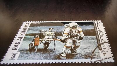 A stamp from the Space Programs series, to celebrate mankind's forays into outer space in the 1960s. Courtesy Ritz-Carlton