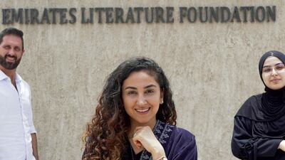 Members of the Wikimedians of the UAE User Group: Hani Yakan, Ahlam Bolooki and Serine Ben Brahim. Photo: Wikimedians of the UAE
