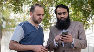 The app includes short video tutorials on how to introduce yourself in short sentences, gives practical information about shapes, colours and names of vegetables and fruit to familiarise workers with the language of the hospitality sector. Antonie Robertson / The National