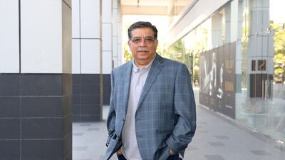 Praveen Chandiramani, Founder and CEO of Workerappz at his office in the Sobha Sapphire building in Business Bay area in Dubai. Pawan Singh / The National