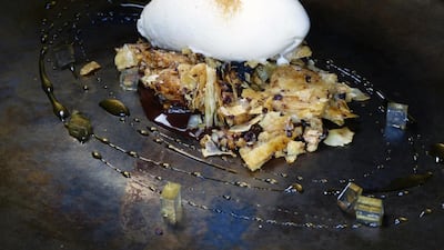 Baklava with camel milk ice cream courtesy Ruya