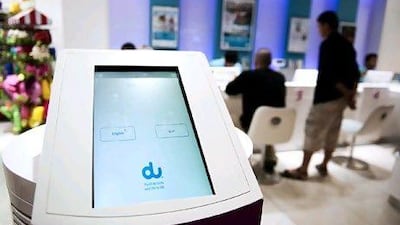 Du posted a profit of Dh325.5 million during the second quarter. Sarah Dea / The National