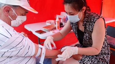 Antibody tests use a blood sample to check for evidence of a prior immune response. AP