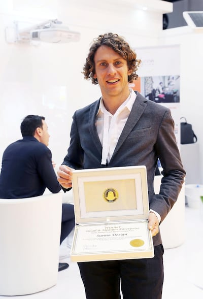 Thomas Samuel chief executive of Sunna Design. Pawan Singh / The National